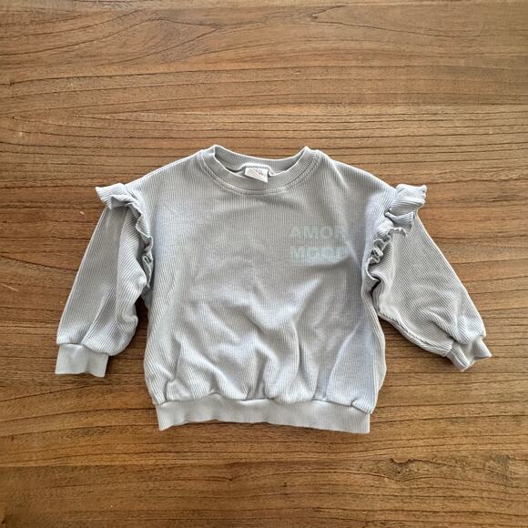 Zara Other - Zara Toddler Girl Waffle Sweatshirt - Size 3 years